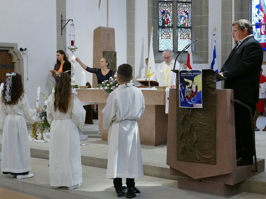 Feier der 1. Heiligen Kommunion in Sankt Crescentius (Foto: Karl-Franz Thiede)